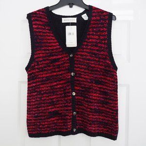 Marisa Christina Studio Women's Knit Sweater Vest (NWT), Size Large